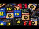 DR Handmade Strings Neon Multi-color Coated 5-String Bass Strings, Medium (45-125)