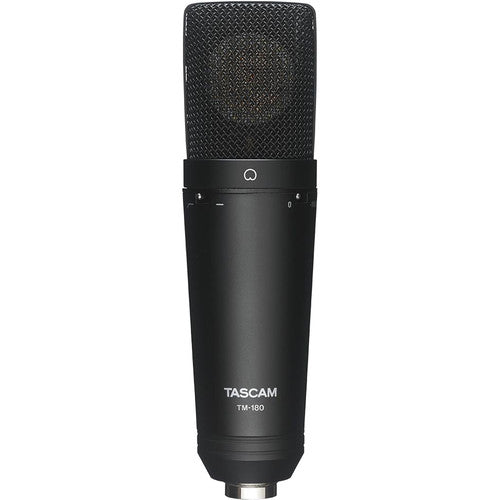 Tascam TM-180 Studio Condenser Microphone with Shockmount, Hard Case, and Zippered Soft Case