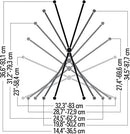 Quik Lok X-Style Double Brace Single-Tier Heavy Duty Keyboard Stand