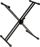 Quik Lok X-Style Double Brace Single-Tier Heavy Duty Keyboard Stand