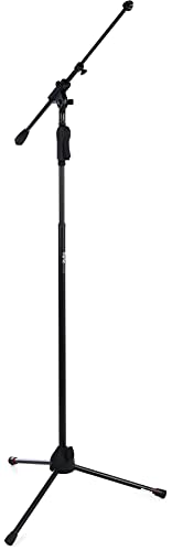 Gator Frameworks GFW-MIC-2120 Deluxe Tripod Microphone Stand with Telescoping Boom and One-Handed Height Adjustment