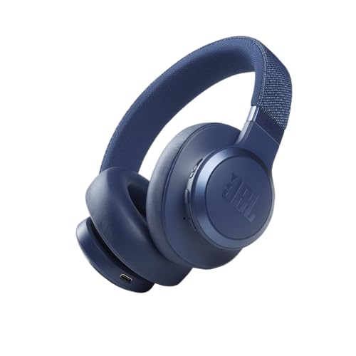 JBL Live 660NC Wireless Over-Ear Noise Cancelling Bluetooth Headphones - Blue