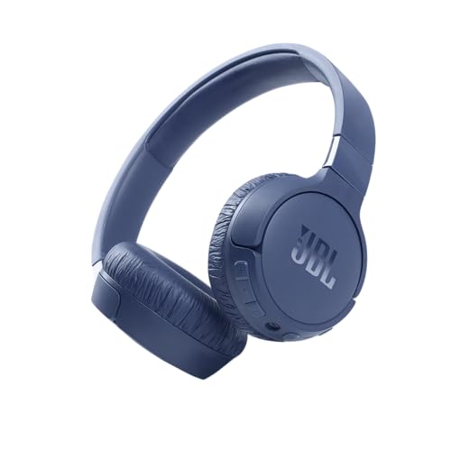 JBL Tune 660NC: Wireless On-Ear Headphones with Active Noise Cancellation - Blue, Medium