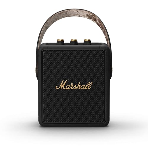 Marshall Stockwell II Portable Bluetooth Speaker - Black/Brass