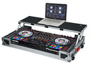 G-TOUR Road Case pour contrôleur DJ Pioneer DDJ-SR avec étagère pour ordinateur portable