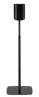 FLEXSON Adjustable Floor Stands For SONOS ONE And PLAY:1 - (Pair, Black)