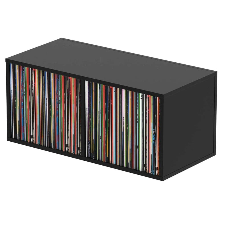 Glorious Record Box 230 Vinyl Storage (Holds 230 Records) - Black