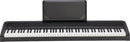 Korg B2N 88-Key Digital Piano with Light Touch Action and Speakers & Quiklok T10BK Single Braced T-Rex Keyboard Stand