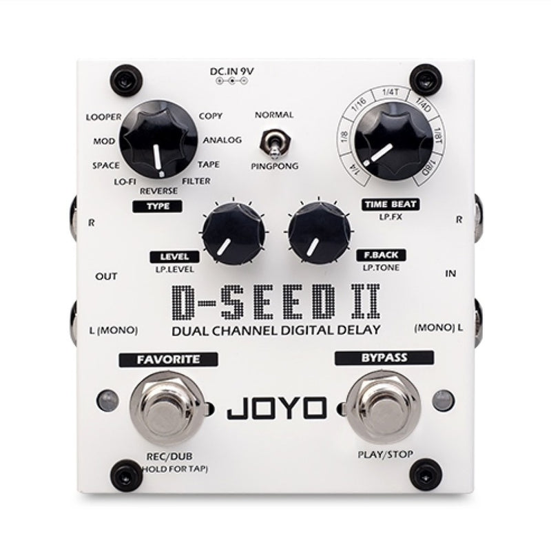 Joyo Technologies D-SEED-II Dual-Channel Delay Effect Pedal