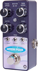 Pigtronix EMTP Moon Pool Analog Phase Shifter And Tremolo Effect Pedal With Depth And Sensitivity Controls