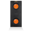 JBL - Studio 6 Dual-6.5" 2-Way In-Wall Speaker with Compression Tweeter - Black