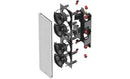 JBL - Studio 6 Quad-5.25" 2-Way In-Wall Speaker (Each) - Black