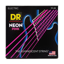 Neon Pink Coated Electric Guitar Strings, Medium (10-46)
