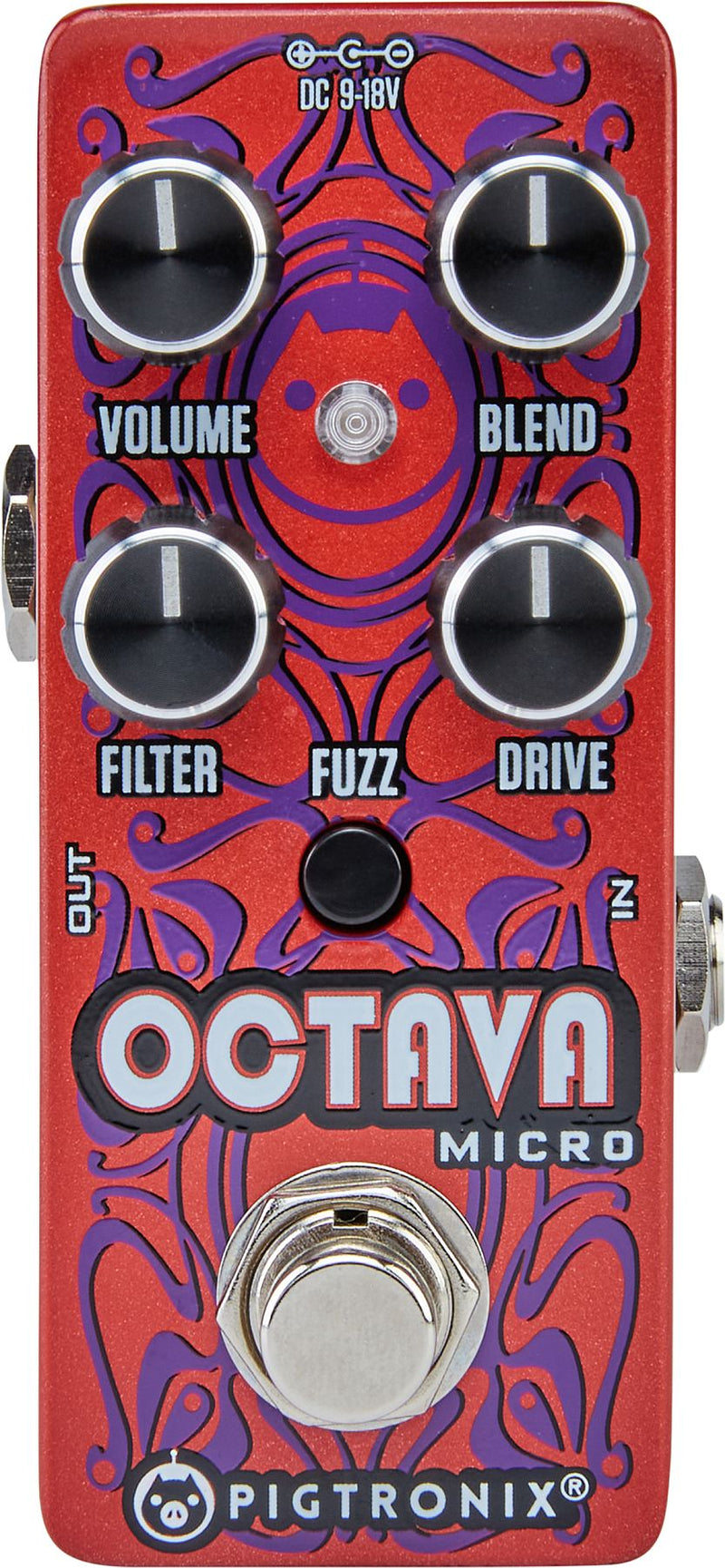 Pigtronix 45201 Octavia Micro Analog Octave Fuzz & Distortion Pedal