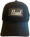 Pearl Black Baseball Cap with White Pearl Drums Logo (PEARLCAP)