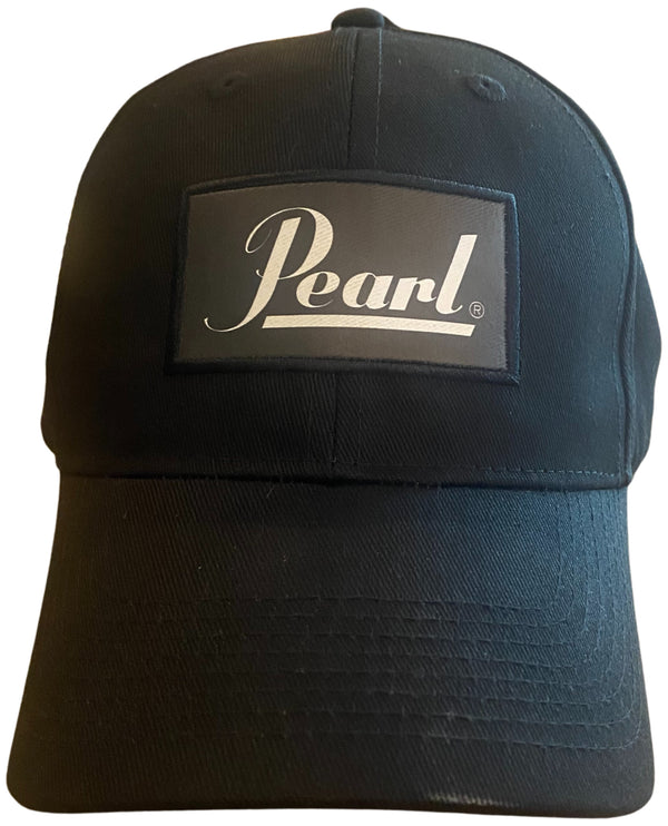 Pearl Black Baseball Cap with White Pearl Drums Logo (PEARLCAP)