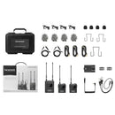 Saramonic UWMIC9SKIT2MINI Wireless UHF Lav Mic System / Dual CamMount Micro Receiver and Transmitters