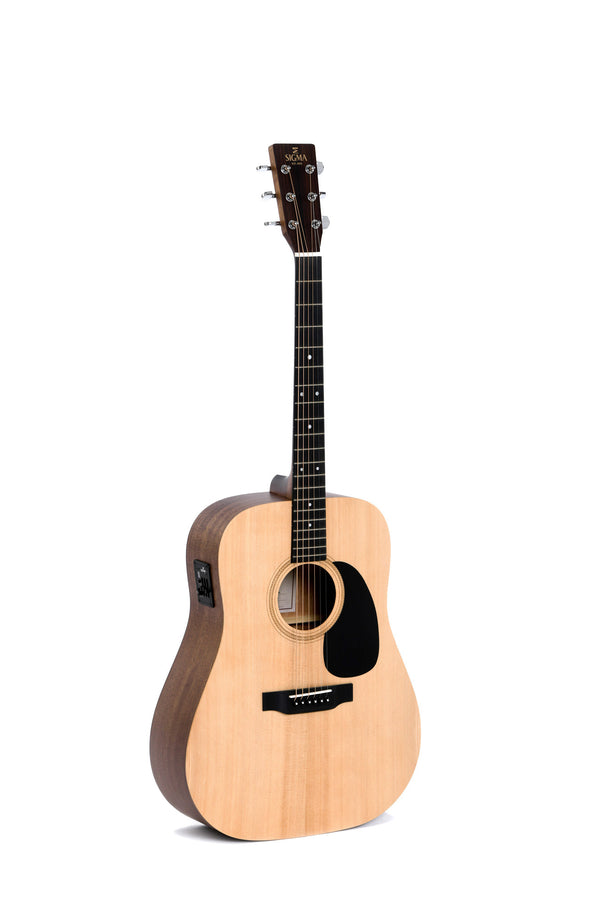 Sigma Guitars DME+ Dreadnought Acoustic Electric Guitar, Natural