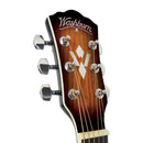 Washburn Premium Acoustic Guitar Pack Quilted Maple Top Vintage Tobacco Burst